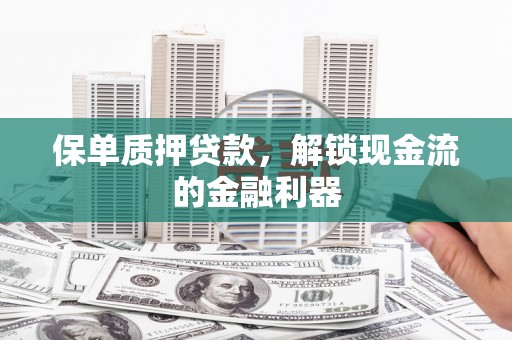 西陵保单质押贷款，解锁现金流的金融利器