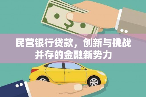 西陵民营银行贷款，创新与挑战并存的金融新势力