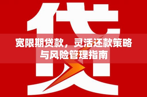 西陵宽限期贷款，灵活还款策略与风险管理指南