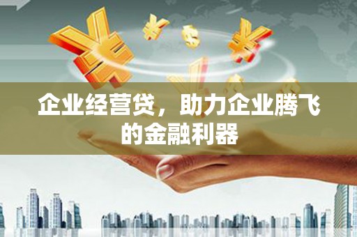 西陵企业经营贷，助力企业腾飞的金融利器