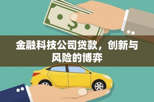 西陵金融科技公司贷款，创新与风险的博弈