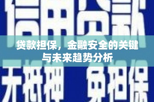 西陵贷款担保，金融安全的关键与未来趋势分析
