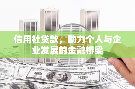 西陵信用社贷款，助力个人与企业发展的金融桥梁