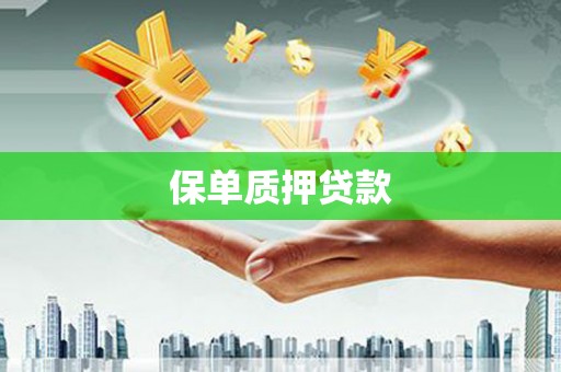 西陵保单质押贷款