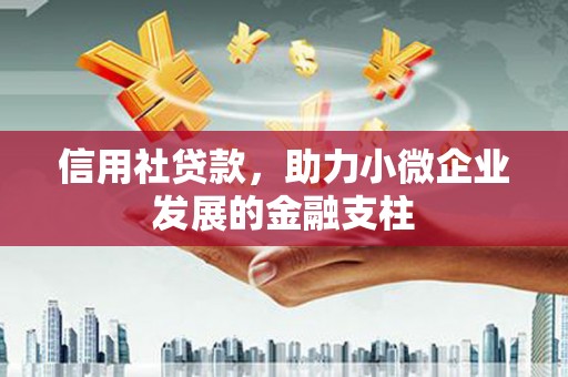 西陵信用社贷款，助力小微企业发展的金融支柱