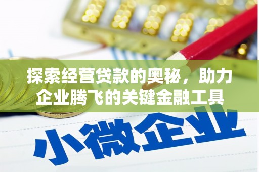西陵探索经营贷款的奥秘，助力企业腾飞的关键金融工具