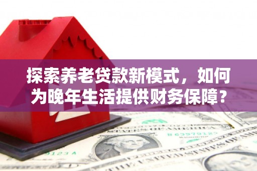西陵探索养老贷款新模式，如何为晚年生活提供财务保障？