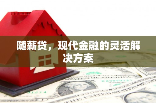 西陵随薪贷，现代金融的灵活解决方案