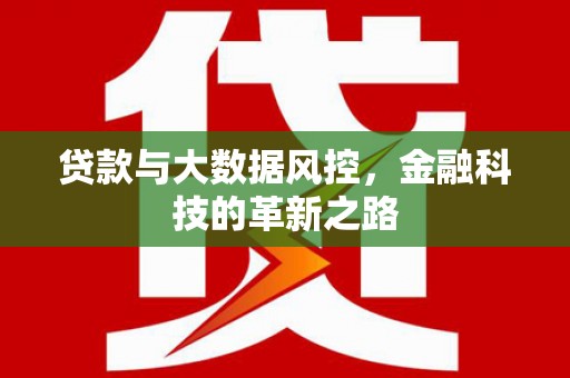 西陵贷款与大数据风控，金融科技的革新之路