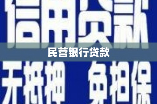 西陵民营银行贷款