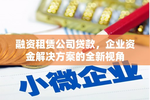 西陵融资租赁公司贷款，企业资金解决方案的全新视角