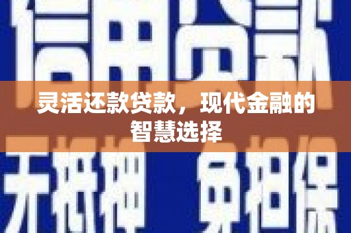 西陵灵活还款贷款，现代金融的智慧选择