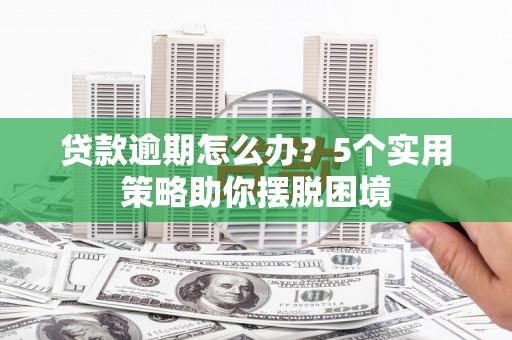 西陵贷款逾期怎么办？5个实用策略助你摆脱困境