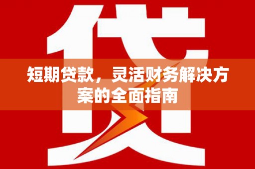 西陵短期贷款，灵活财务解决方案的全面指南