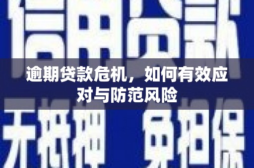 西陵逾期贷款危机，如何有效应对与防范风险