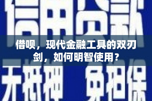 西陵借呗，现代金融工具的双刃剑，如何明智使用？