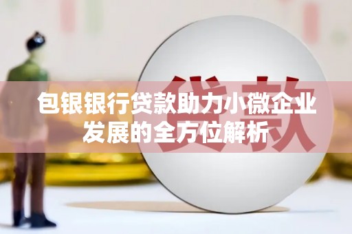 西陵包银银行贷款助力小微企业发展的全方位解析 西陵包银银行贷款助力小微企业发展的全方位解析