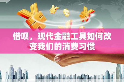 西陵借呗，现代金融工具如何改变我们的消费习惯
