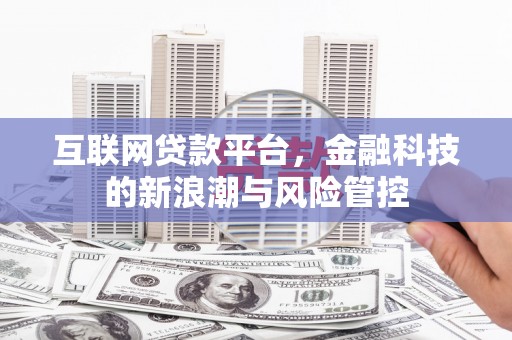 西陵互联网贷款平台，金融科技的新浪潮与风险管控