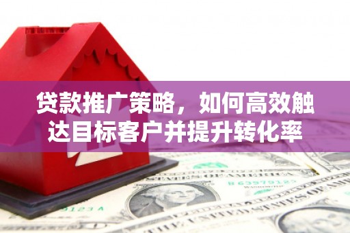 西陵贷款推广策略，如何高效触达目标客户并提升转化率
