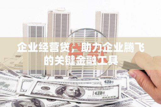 西陵企业经营贷，助力企业腾飞的关键金融工具