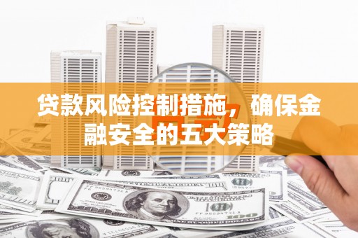 西陵贷款风险控制措施，确保金融安全的五大策略