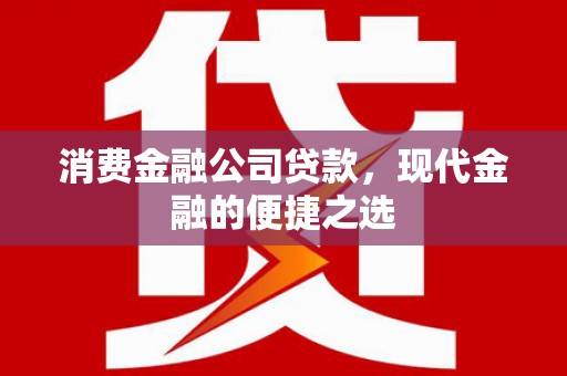 西陵消费金融公司贷款，现代金融的便捷之选