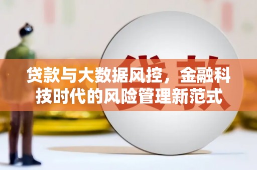 西陵贷款与大数据风控，金融科技时代的风险管理新范式