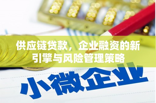 西陵供应链贷款，企业融资的新引擎与风险管理策略