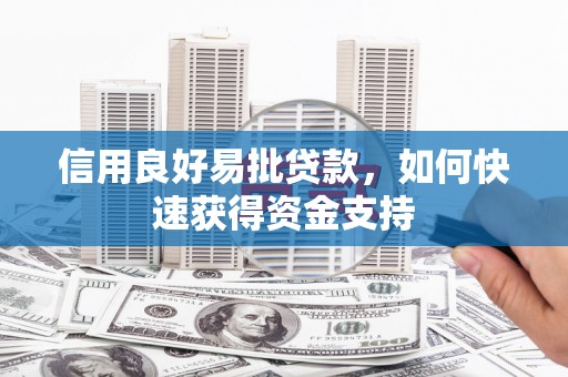 西陵信用良好易批贷款，如何快速获得资金支持