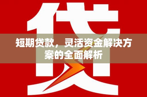 西陵短期贷款，灵活资金解决方案的全面解析