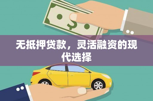 西陵无抵押贷款，灵活融资的现代选择