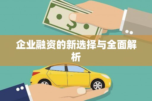 西陵企业融资的新选择与全面解析